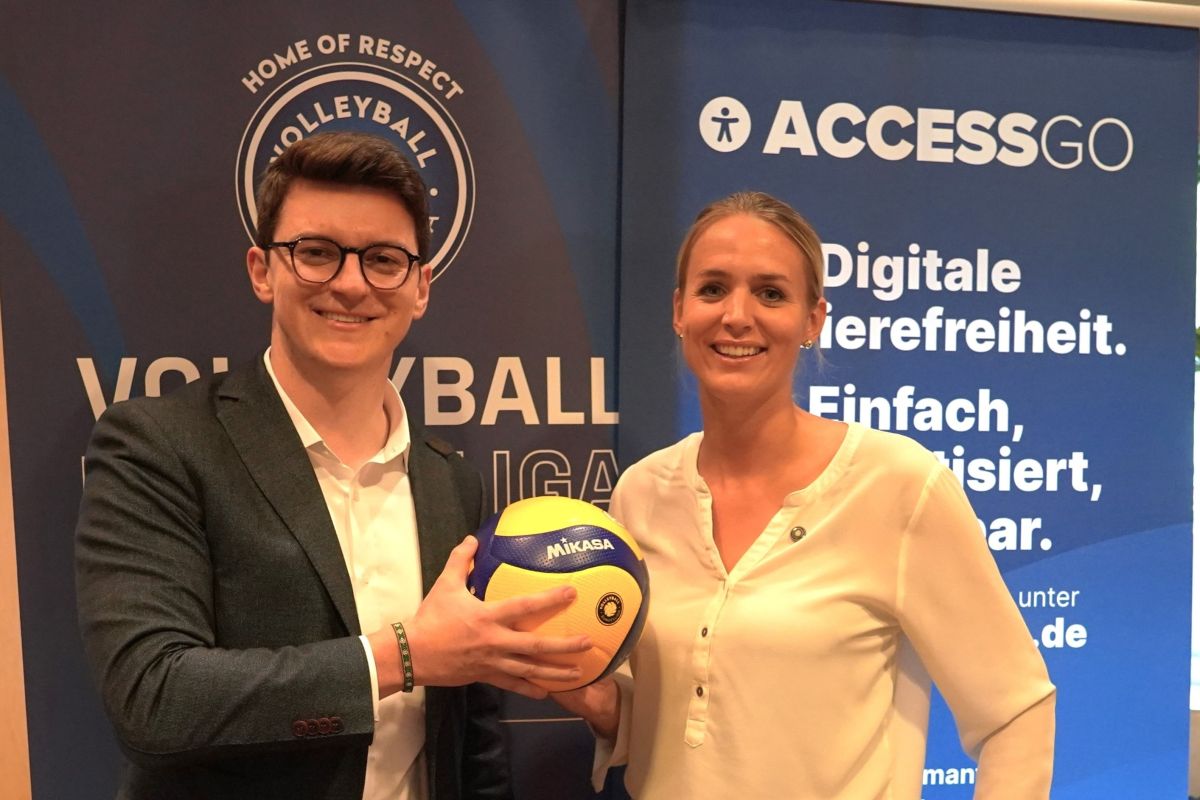 Volleyball Bundesliga und AccessGO: Gemeinsam für mehr digitale Teilhabe im Volleyball