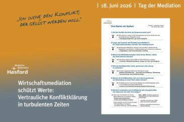 Wirtschaftsmediation schützt Werte: Vertrauliche Konfliktklärung in turbulenten Zeiten
