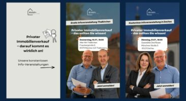 Zwei kostenlose Informationsveranstaltungen von Wandl.Immobilien in Dachau und München-Thalkirchen
