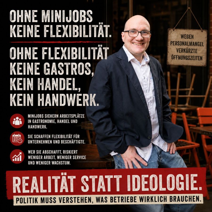 Abschaffung der Minijobs: Warum die Politik die Realität vieler Unternehmen nicht länger ignorieren darf