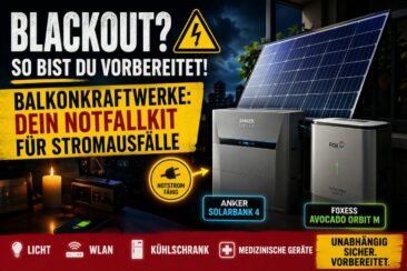 Blackout-Vorsorge: Warum Balkonkraftwerke zum Notfallkit der Deutschen gehören sollten