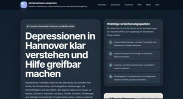 Depressionen in Hannover: Warum schnelle Orientierung und seriöse Hilfeangebote für Betroffene wichtig sind