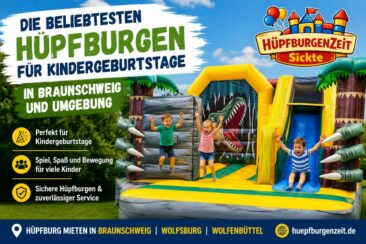 Die beliebtesten Hüpfburgen für Kindergeburtstage in Braunschweig und Umgebung