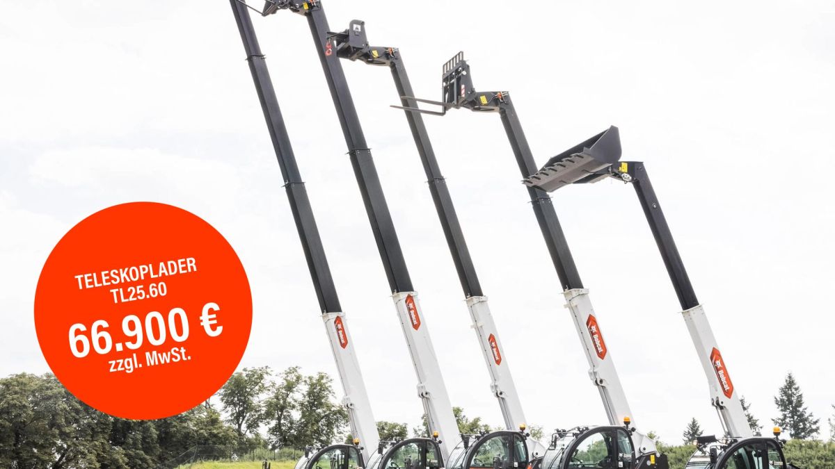 Doosan Bobcat Bensheim startet Sommer-Aktion: Drei Teleskoplader zum Sonderpreis – zum Kauf und zur Miete