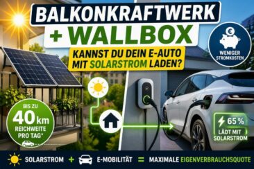 E-Auto mit Solarstrom vom Balkon laden – geht das wirklich?