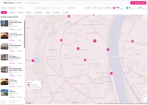 Eventings geht live: Neue Plattform für Events