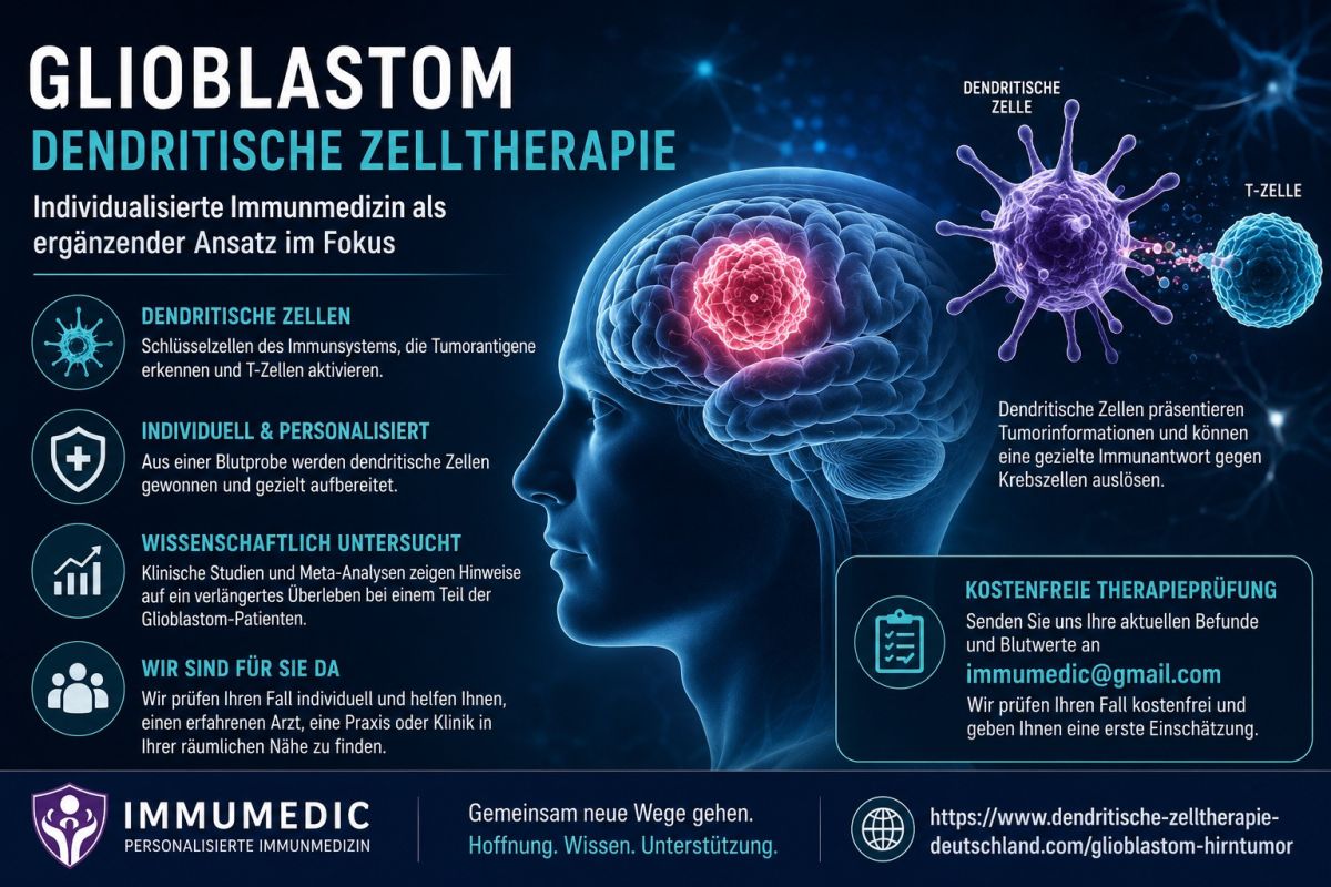 Glioblastom: Dendritische Zelltherapie als ergänzender immunmedizinischer Ansatz