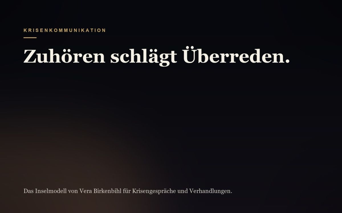 Krisenexperte Dr. Alexander Raab: Warum Zuhören in Verhandlungen mehr bewirkt als Überreden