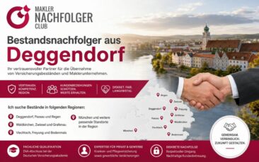 Maklerbestand verkaufen in Deggendorf und Umgebung