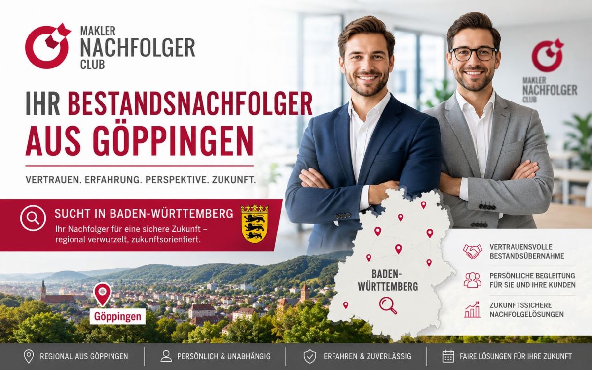 Maklerbestand verkaufen in Göppingen und Baden-Württemberg