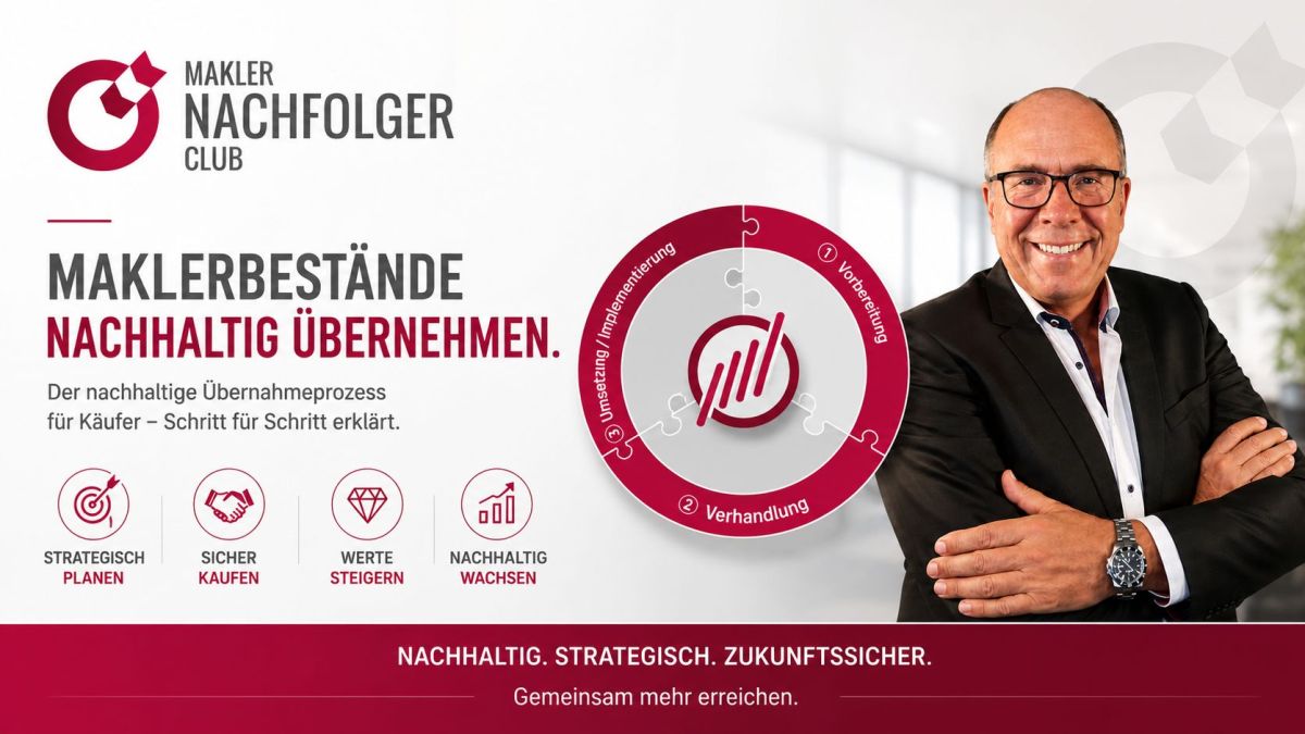 Nachhaltige Übernahme von Maklerbeständen – der Schlüssel für langfristigen Erfolg