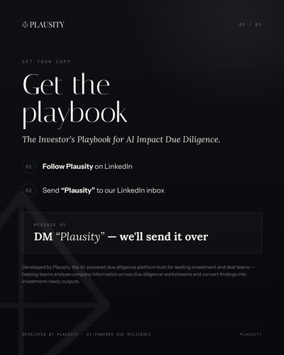 Plausity publishes free AI Impact Due Diligence Guide