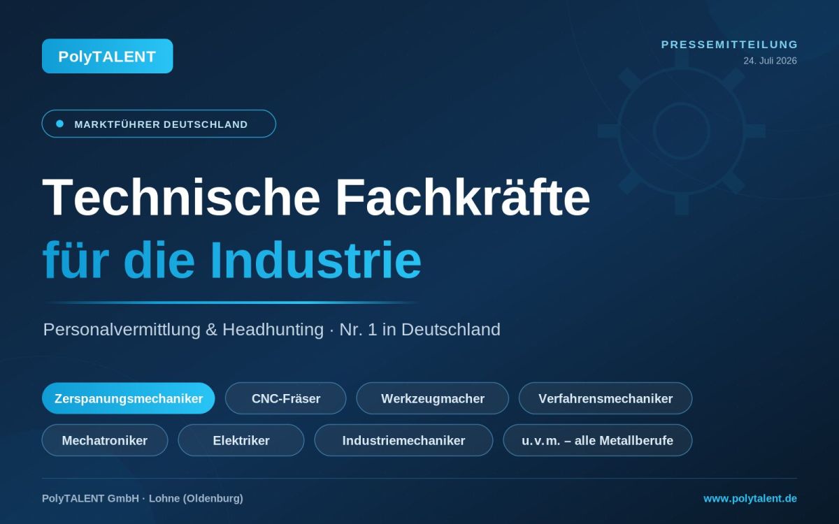 PolyTALENT GmbH: Marktführer in Deutschland für die Vermittlung technischer Fachkräfte