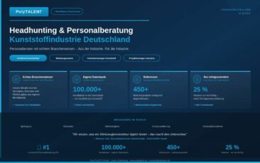 PolyTALENT: Marktführer im Headhunting für die Kunststoffindustrie – Berater aus der Kunststoffindustrie