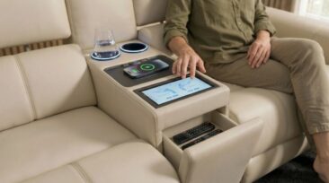 Riva Kinosofa: Schlankes Design trifft vollständige Heimkino-Technologie