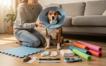Schnell und günstig: Leckschutz für den Hund selber machen