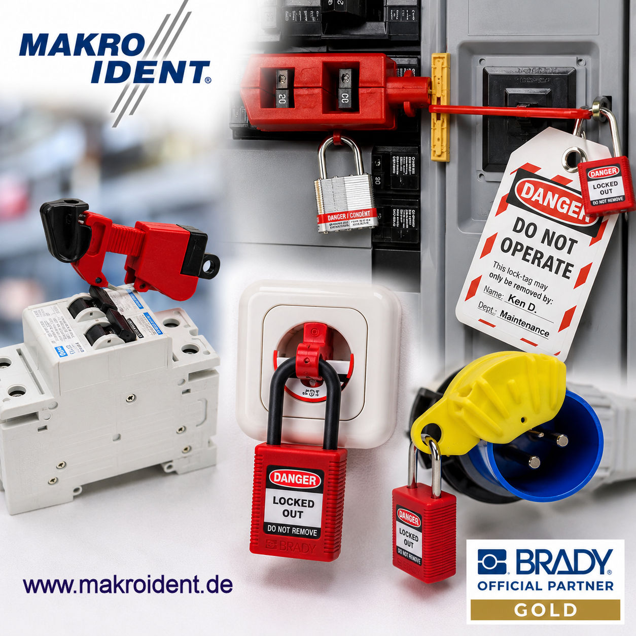 Schutzschalterverriegelungen und Steckerverriegelungen für Lockout-Tagout