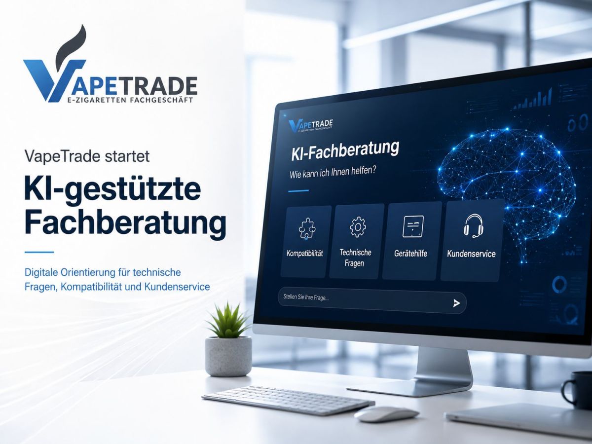 VapeTrade startet KI-gestützte Fachberatung für technische Produktfragen