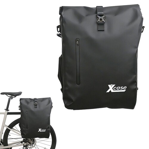 Xcase 3in1-Fahrradtasche für Gepäckträger, 25 Liter