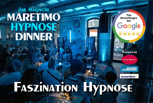 1. Hypnose-Dinner ausverkauft ! Maretimo startet neue Veranstaltungsreihe in Augsburg & München