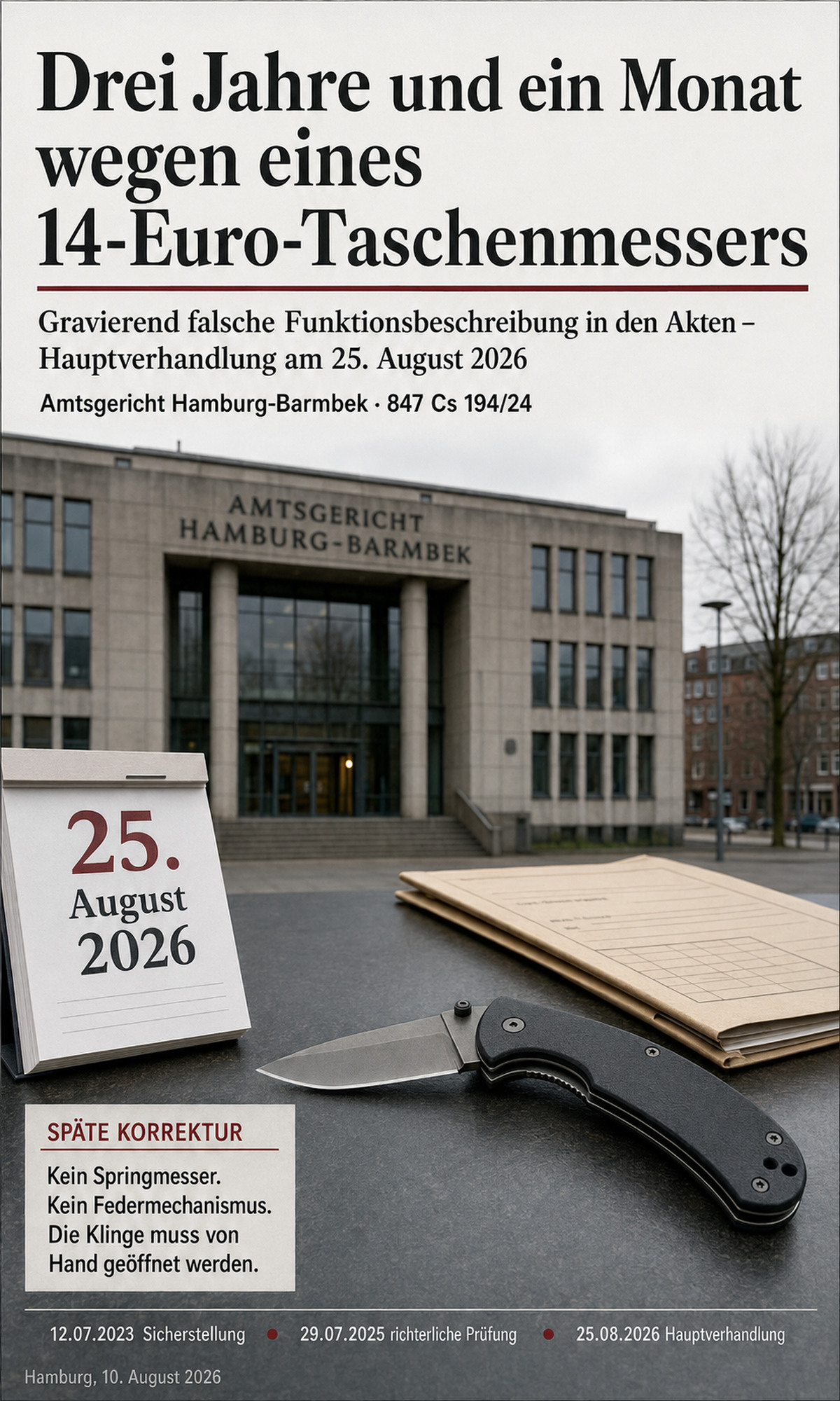 Akten dokumentieren eine gravierend falsche Funktionsbeschreibung des LKA Hamburg