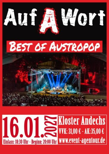 „Auf A Wort“ bringt STS & Austropop live ins Kloster Andechs