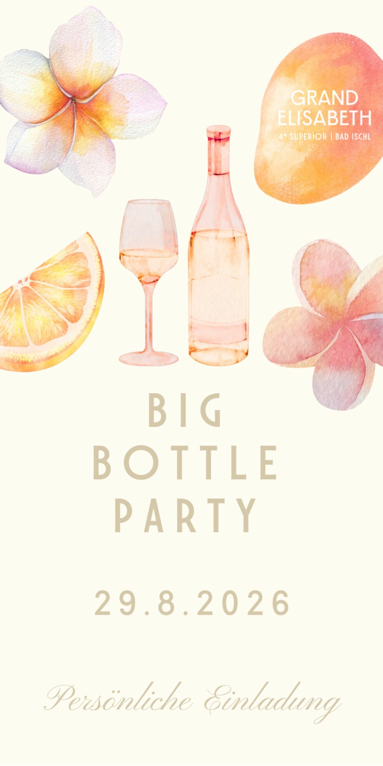 „Big Bottle Party“ am 29. August mit Live-Jazz, Kulinarik und ausgewählten Weinen