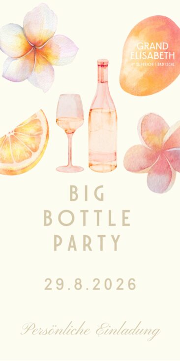 „Big Bottle Party“ am 29. August mit Live-Jazz, Kulinarik und ausgewählten Weinen