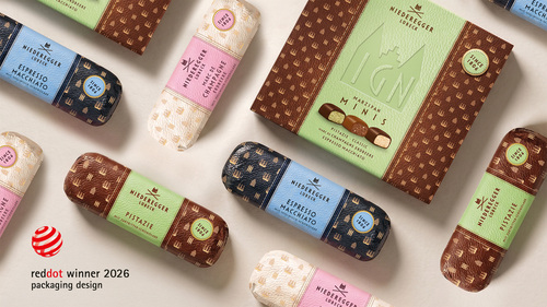 elfenbein studios gewinnt Red Dot Award für das Packaging Design der Niederegger Signature Edition.