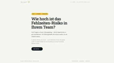 Fünf Fragen, zwei Minuten: Neues Kurz-Quiz zeigt Führungskräften ihr Fehlzeiten-Risiko