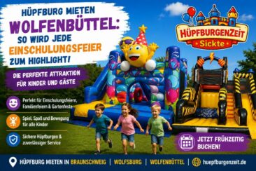 Hüpfburg mieten Wolfenbüttel – So wird jede Einschulungsfeier zum Highlight