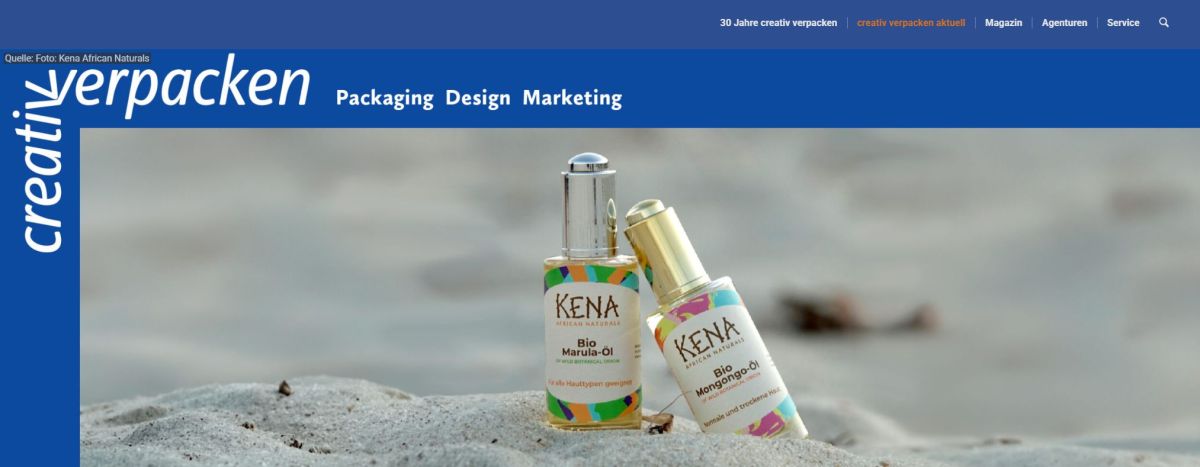 KENA African Naturals in „creativ verpacken“: Naturkosmetik mit Herkunft, Haltung und Design