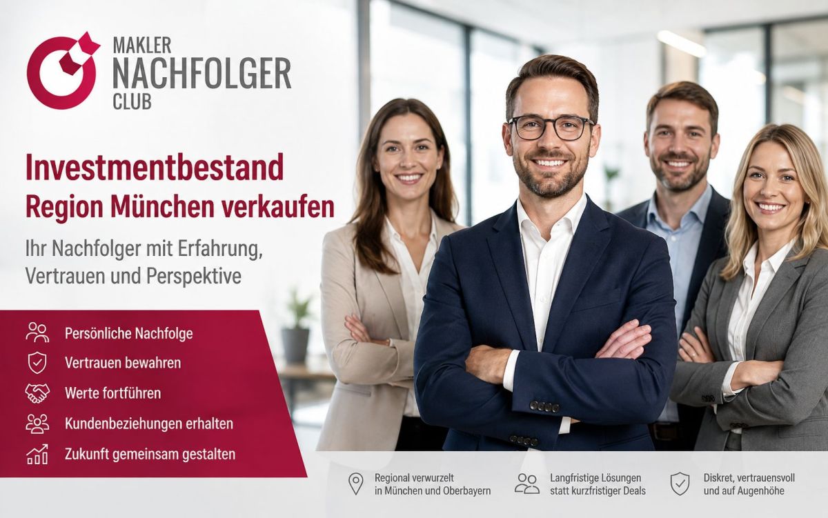 Nachfolger aus München sucht Investmentbestände und Finanzmakler zur Übernahme