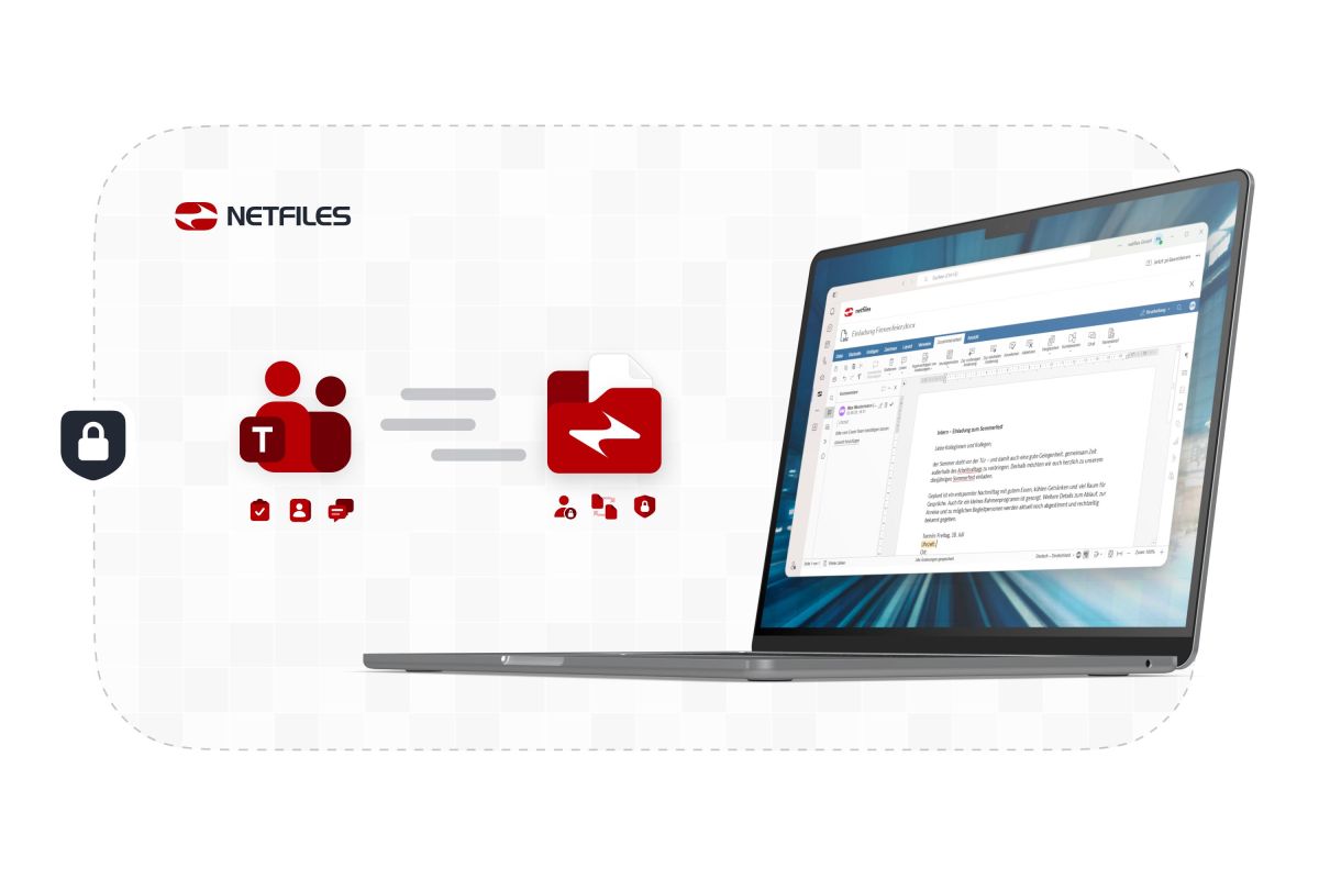 netfiles bringt sichere Datenräume direkt in Microsoft Teams