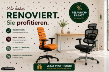 Neuer Glanz für gesünderes Sitzen: buerostuhl24 startet umfassenden Shop-Relaunch
