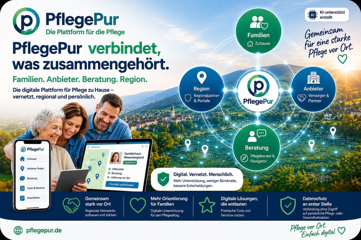 PflegePur baut bundesweites Partnernetzwerk für die Pflege zu Hause aus
