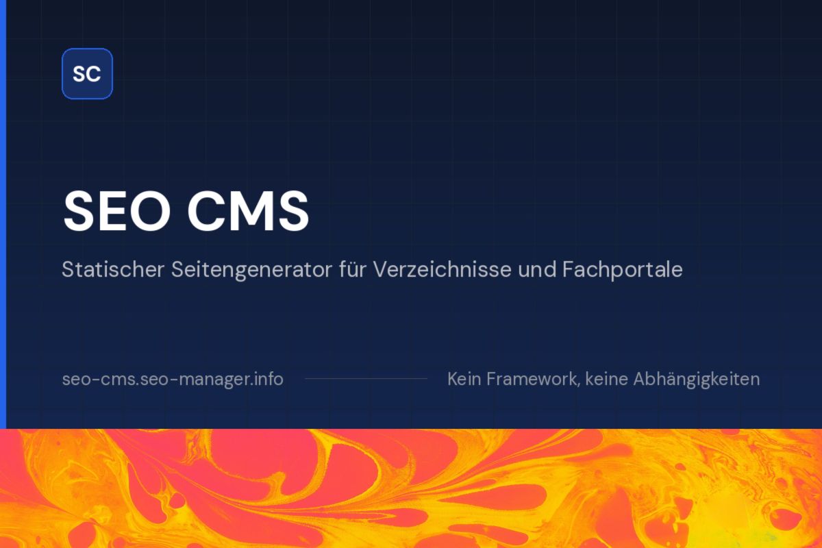 SEO CMS: Statischer Site-Generator für Mehrmandanten-Portale