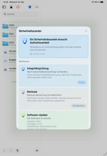 SimpleumSafe 3.8: Neues Sicherheitscenter bündelt Vorsorge für wichtige Dokumente
