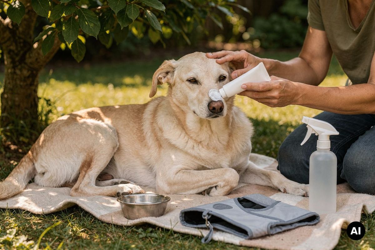 Sonnenbrand beim Hund vermeiden und behandeln