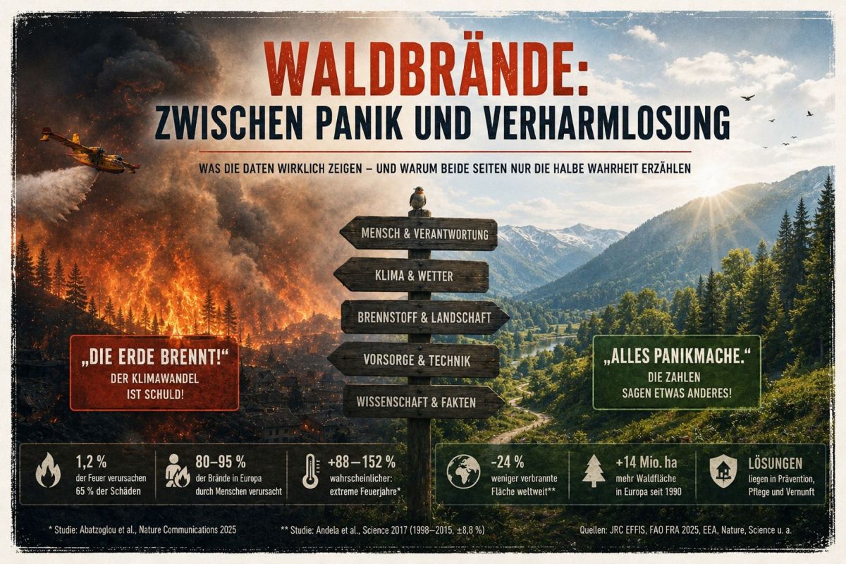 Waldbrände: Zwischen Panik und Verharmlosung