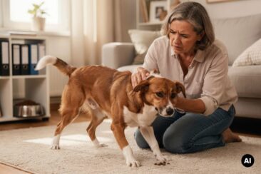 Was bedeutet es, wenn mein Hund scharrt und unruhig ist?
