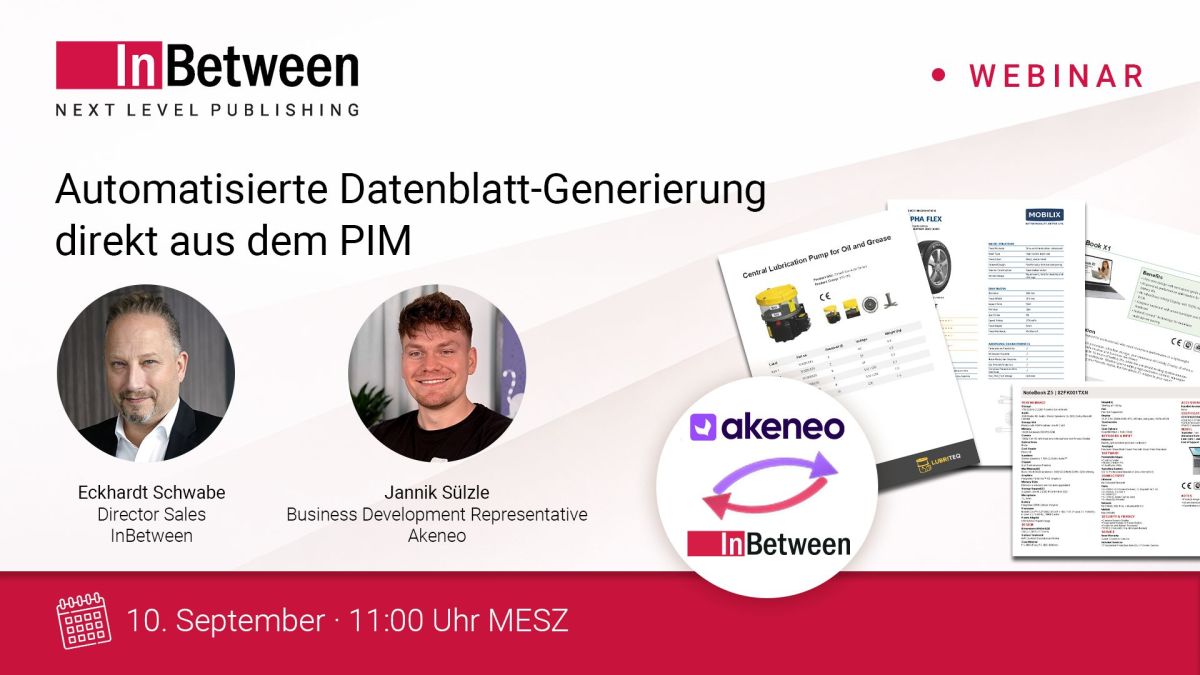 Webinar: Automatisierte Datenblatt-Generierung direkt aus dem PIM