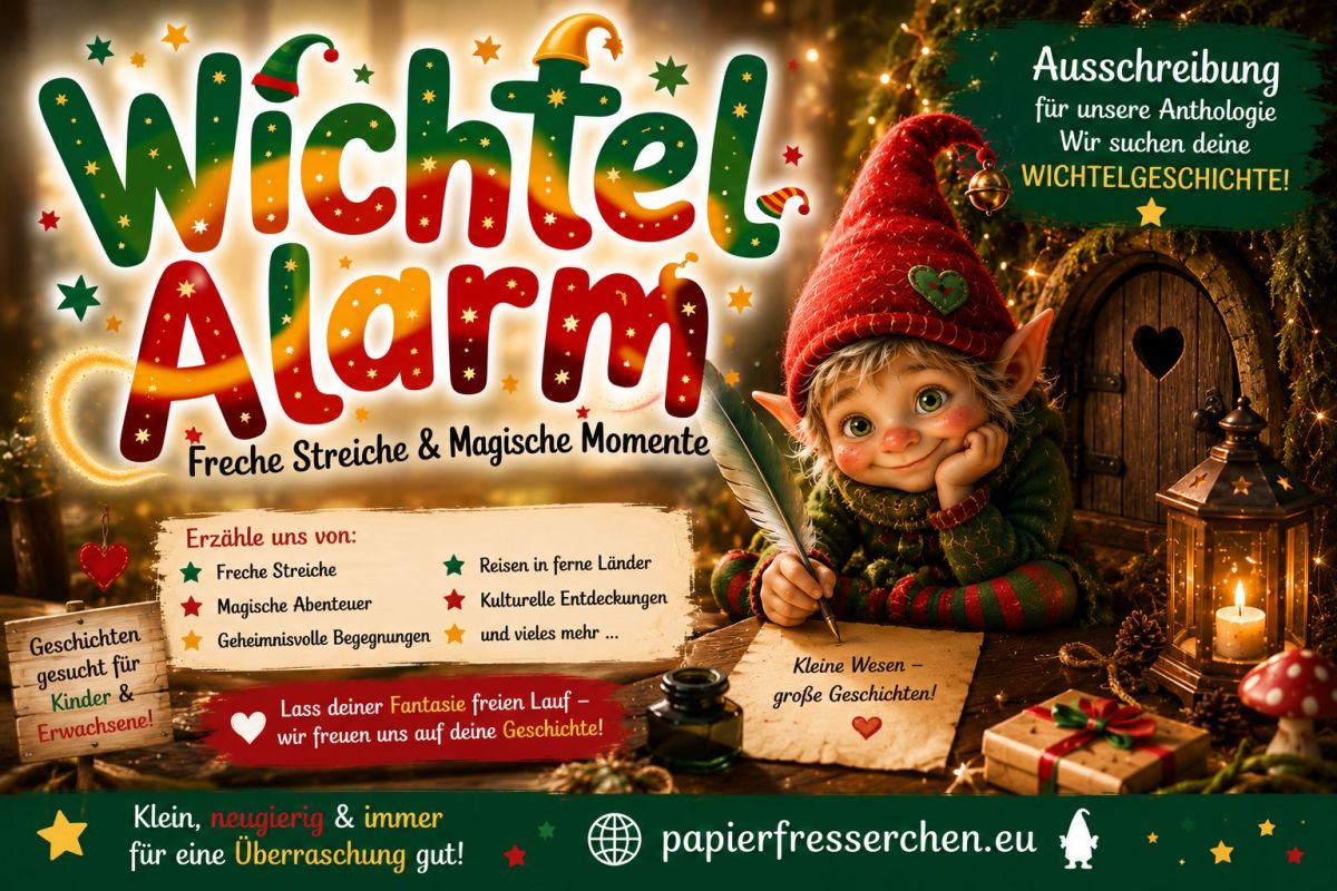 Wenn kleine Wichtel große Geschichten erleben – neue Anthologie sucht fantasievolle Beiträge