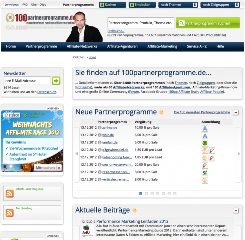 10 Jahre 100partnerprogramme.de: 10 Jahre Marktüberblick und Know How zum Thema  Affiliate Marketing und Partnerprogramme.