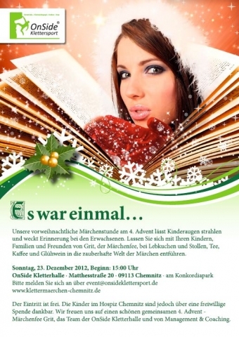4. Advent: Zauberhafte Märchenstunde in der Kletterhalle Chemnitz