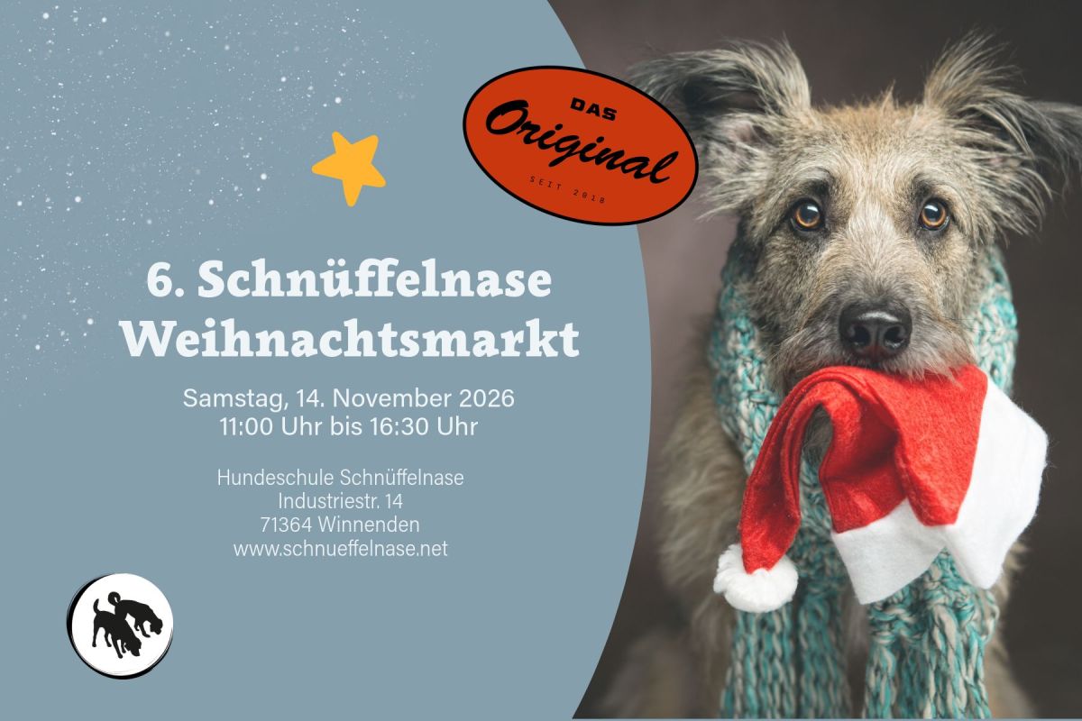 6. Schnüffelnase-Weihnachtsmarkt für Zwei- und Vierbeiner in Winnenden