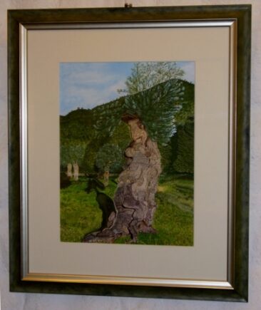 Aquarellgemälde „Iberischer Olivenbaum“ verschwunden