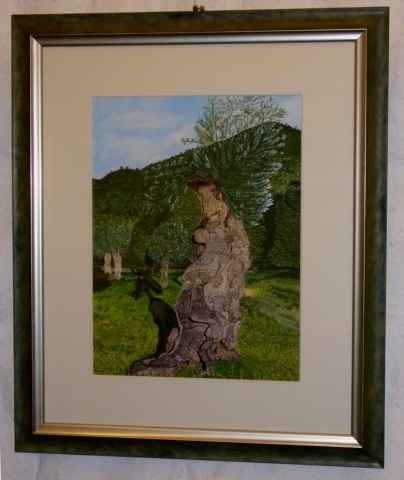 Aquarellgemälde „Iberischer Olivenbaum“ verschwunden