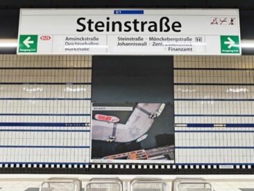 Ausstellungspräsentation in der U-Bahnstation ab 2.10.26 in Hamburg