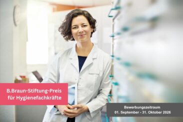 B. Braun-Stiftung schreibt erstmals Preis für Hygienefachkräfte aus